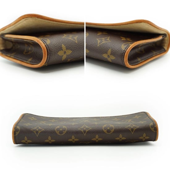Louis Vuitton stoffen crossbodytas (tweepersoons). - Image 6