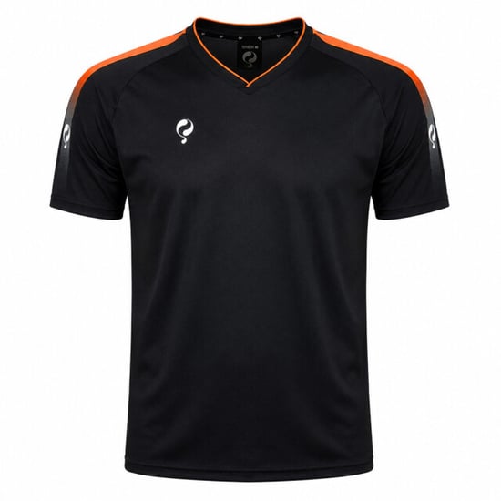 Q1905 Trainingsshirt maher zwart / oranje / wit - Image 2