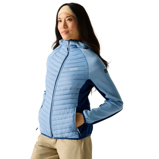 Regatta Womens/Ladies Anderson Hybrid Jacket (Washed Denim/Aviator Blue) - Image 4