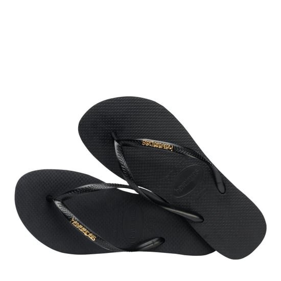 Havaianas slim logo metallic black gol teenslippers dames - Image 2