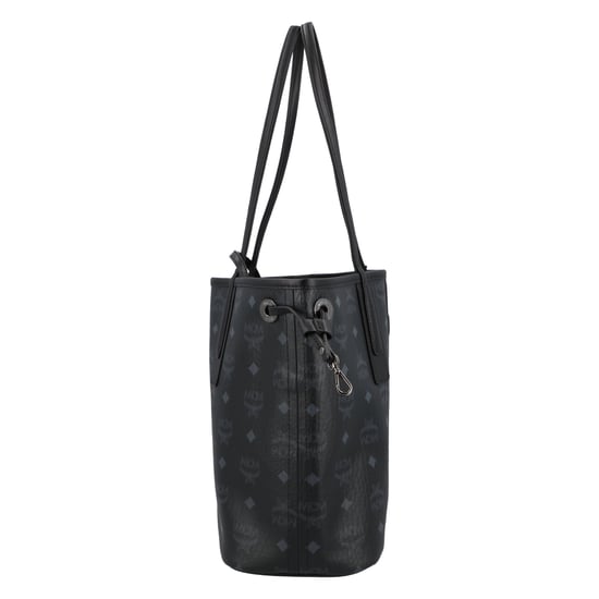 MCM Liz Reversible Shopper Small in Visetos Black - Image 3