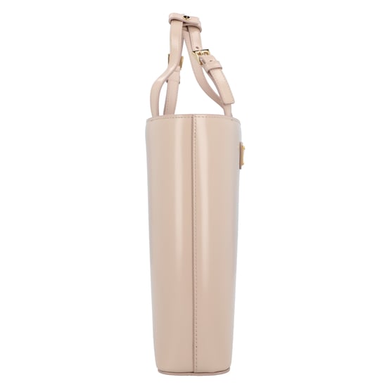 Prada Triangle Logo leren handtas voor dames in beige - Image 3