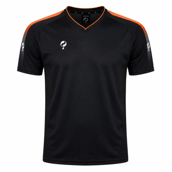 Q1905 Trainingsshirt maher zwart / oranje / wit - Image 2