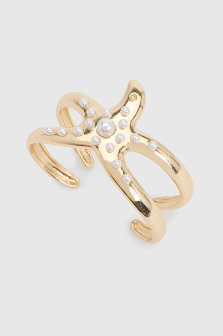 Starfish Pearl Detail Bangle - Image 3