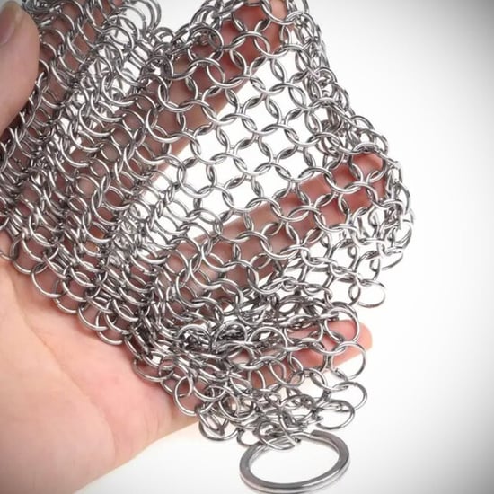 GrillX Chain mail scrubber 22 x 15 cm rvs schrubmatje staalspons voor - Image 2