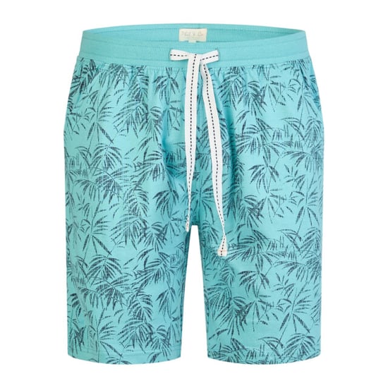 Phil & Co Heren shortama korte pyjama set blauw gebloemd - Image 3