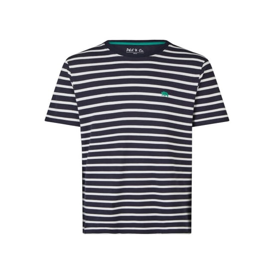Phil & Co Heren shortama korte pyjama set donkerblauw/groen gestreept - Image 3