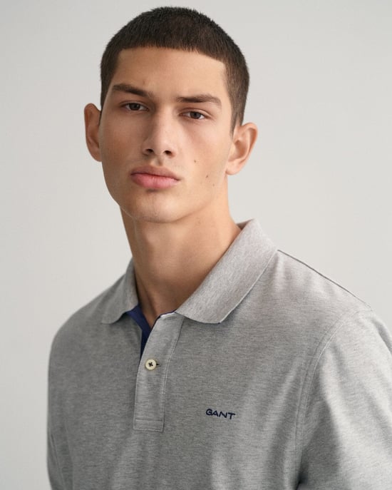 GANT Korte Mouw Contrast Piqué Rugger Regular Fit - Image 2