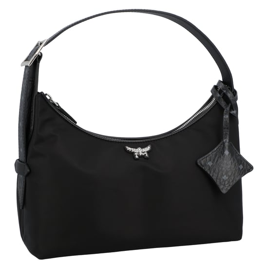 MCM Aren Hobo Bag Small van gerecycled nylon en leer met monogramprint - Image 2