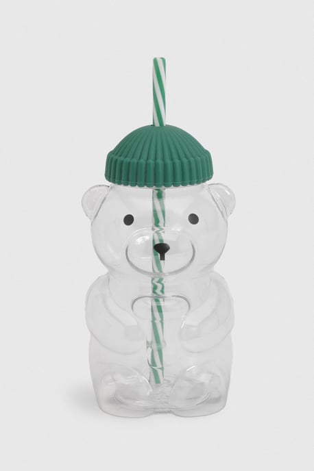 Plastic Bear Straw Cup - Image 1