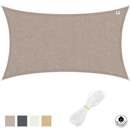 4gardenz Schaduwdoek waterdoorlatend rechthoek 3x4 mtr - - Image 1