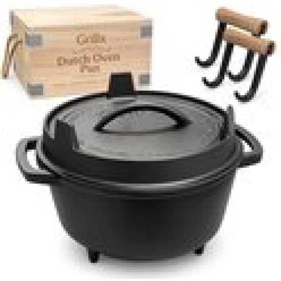 GrillX Dutch oven 9 liter inclusief opberghoes unieke handvaten luxe - Image 3
