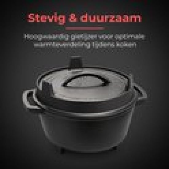 GrillX Dutch oven 9 liter inclusief opberghoes unieke handvaten luxe - Image 6