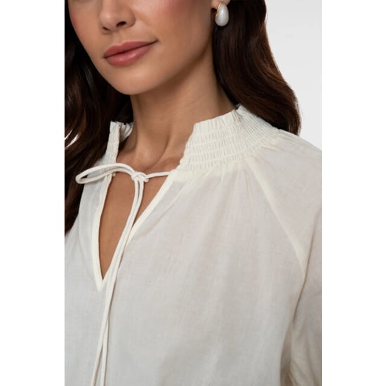 Geisha 63434 10 blouse embroidered sleeves off white - Image 4