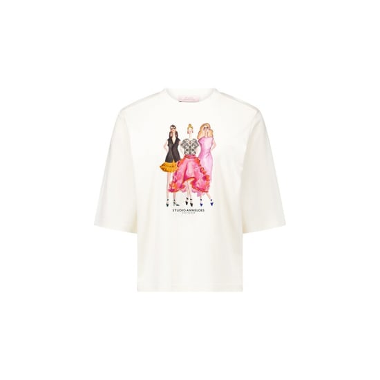 Studio Anneloes Fiore anniversary round neck t-shirt off-white - Image 1