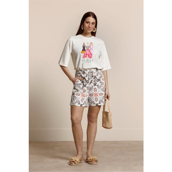 Studio Anneloes Fiore anniversary round neck t-shirt off-white - Image 2