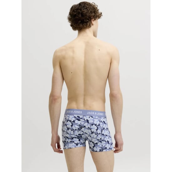 Jack & Jones Heren boxershorts effen trunks jacben 7-pack blauw/groen effen/gebloemd - Image 2