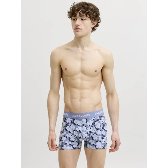Jack & Jones Heren boxershorts effen trunks jacben 7-pack blauw/groen effen/gebloemd - Image 3