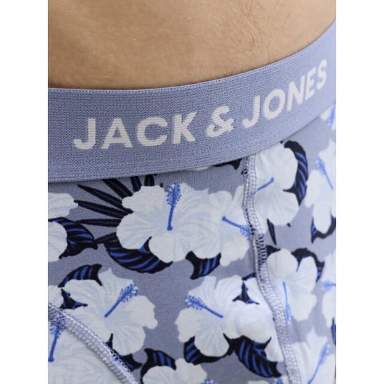 Jack & Jones Heren boxershorts effen trunks jacben 7-pack blauw/groen effen/gebloemd - Image 4