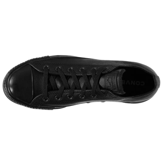 Men's Converse Chuck Taylor All Star Mono Leather Trainers in Black 001 - Image 3