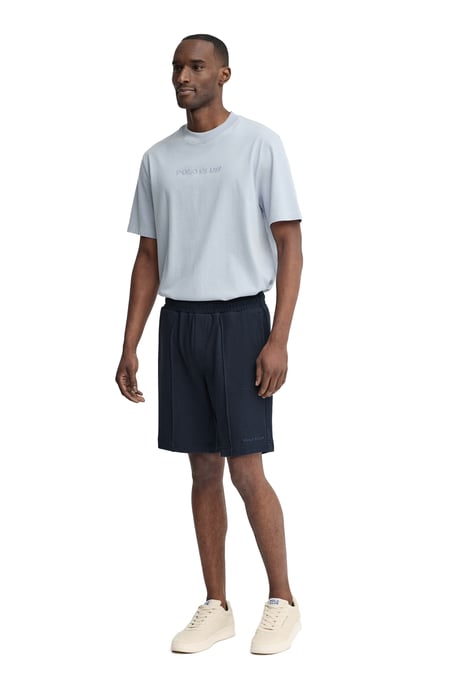 Marineblauwe bermuda jogger met Polo Club-logo - Image 3