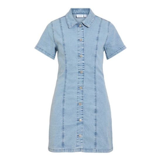 Vila Vinisa ss denim dresstes blue denim - Image 1