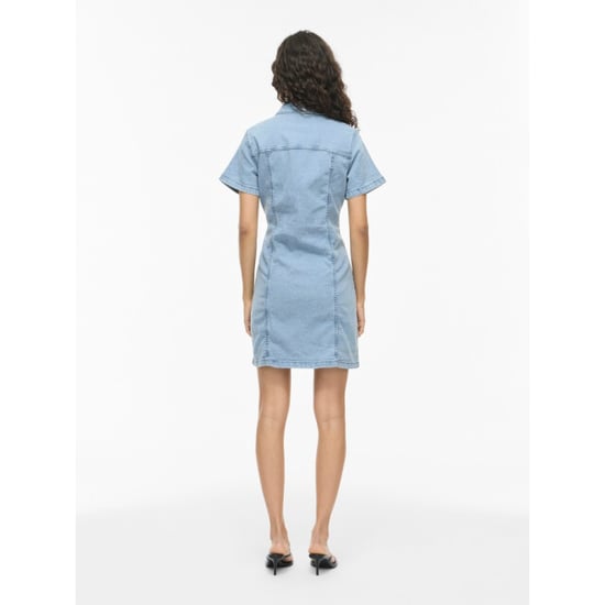 Vila Vinisa ss denim dresstes blue denim - Image 6