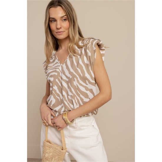 Studio Anneloes Leone zebra vneck top dessin - Image 4