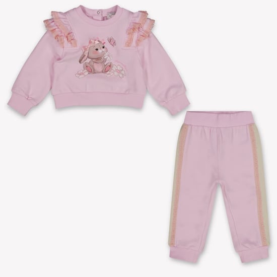 Monnalisa Baby meisjes joggingpak in licht - Image 1