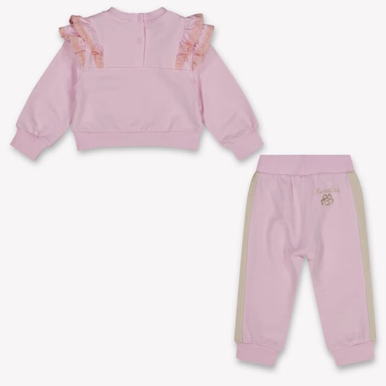 Monnalisa Baby meisjes joggingpak in licht - Image 3
