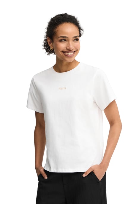 Wit T-shirt met korte mouwen, regular fit en geborduurd Polo Club-logo - Image 2