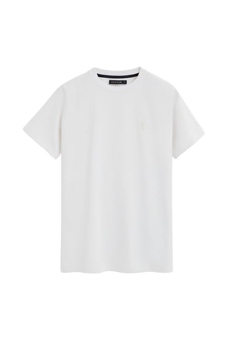 Wit T-shirt met korte mouwen en rubberen Rigby Go-logo - Image 1