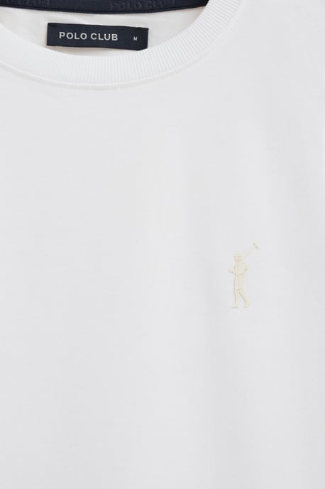 Wit T-shirt met korte mouwen en rubberen Rigby Go-logo - Image 3