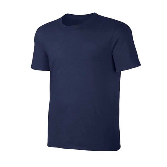 T Shirts Mens Navy Premium Plain Crew Neck Tshirt - Image 1