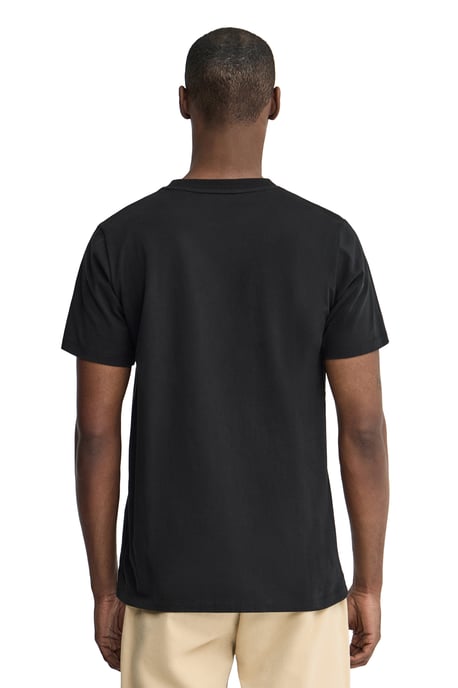 Zwart T-shirt met regular fit en Polo Club-patch - Image 4