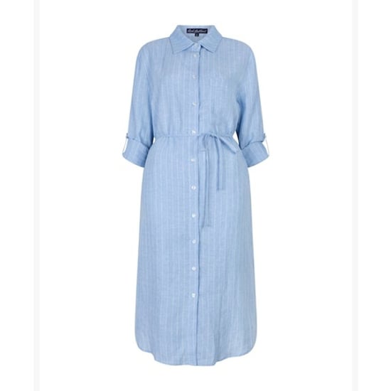 Red Button Jurk srb4774 pinstripe light blue - Image 1