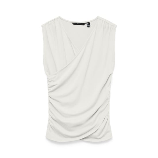 Vero Moda Vmkira sl v-neck top jrs off-white - Image 1
