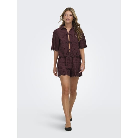 Only Onlfrani ss emb bow top wvn - - Image 3