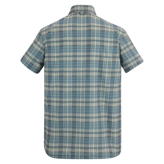 Regatta Heren Geruit Insectenwerend Reisshirt met Korte Mouwen (China Blauw) - Image 2