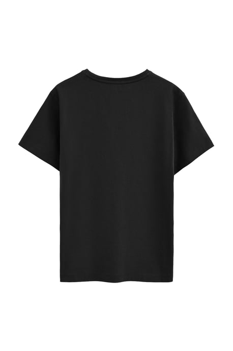 Zwart T-shirt met korte mouwen, regular fit en geborduurd Polo Club-logo - Image 2