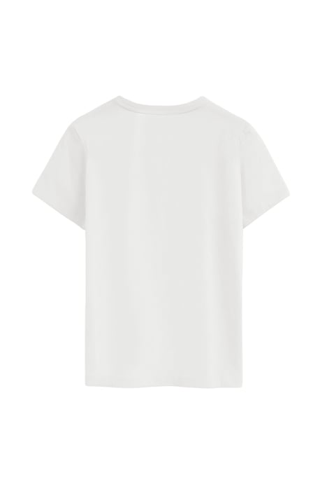 Pack van twee T-shirts voor dames in zwart en wit met korte mouwen, ronde hals en geborduurd Rigby Go-logo - Image 4