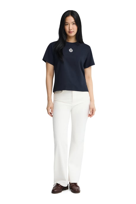Marineblauw T-shirt met korte mouwen en geborduurd nautisch Polo Club-logo - Image 3