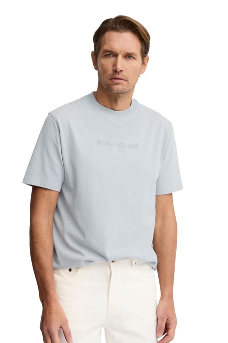 Lichtblauw T-shirt met loose fit en geborduurd Polo Club-logo - Image 2