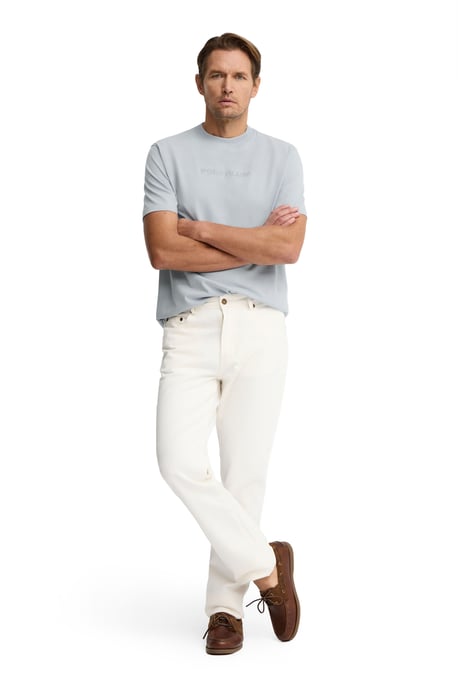 Lichtblauw T-shirt met loose fit en geborduurd Polo Club-logo - Image 3