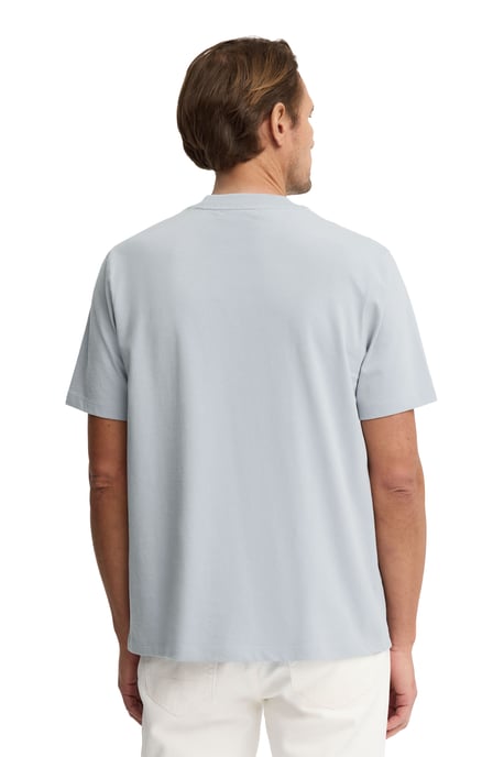 Lichtblauw T-shirt met loose fit en geborduurd Polo Club-logo - Image 4