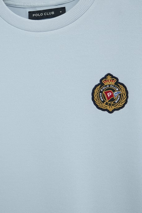 Lichtblauw T-shirt met korte mouwen en nautisch Polo Club-logo - Image 3