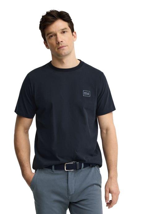 Marineblauw T-shirt met regular fit en Polo Club-patch - Image 2