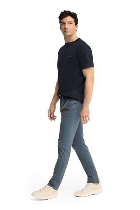 Marineblauw T-shirt met regular fit en Polo Club-patch - Image 3