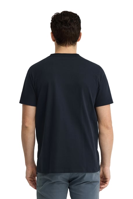 Marineblauw T-shirt met regular fit en Polo Club-patch - Image 4