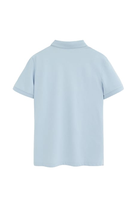 Pack van twee herenpolo's in marine- en lichtblauw met slim fit en geborduurd Rigby Go-logo - Image 2